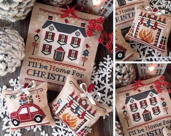 I'll be Home for Christmas - PDF DIGITAL Cross Stitch Pattern