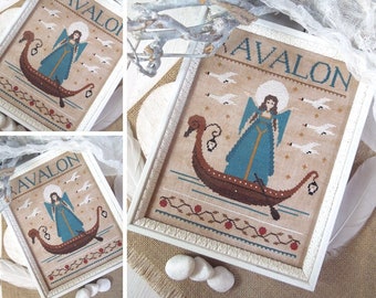 Avalon Priestess - Parting the Mists - Avalon Series - PDF DIGITAL Cross Stitch Pattern