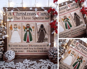 A Christmas Carol - The Three Spirits - PDF DIGITAL Cross Stitch Pattern