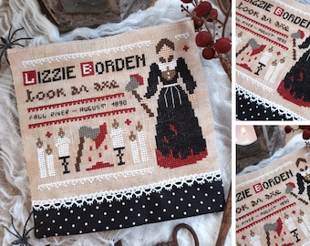 Lizzie Borden Took an Axe - PDF DIGITAL Cross Stitch Pattern
