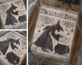The Witch's Brew - PDF DIGITAL Cross Stitch Pattern