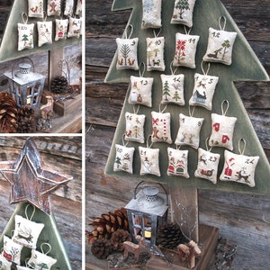 Primitive Advent Calendar - PDF Digital Cross Stitch Pattern