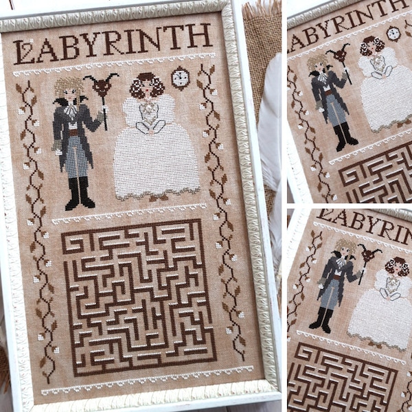 Labyrinth - The Masked Ball - PDF DIGITAL Cross Stitch Pattern
