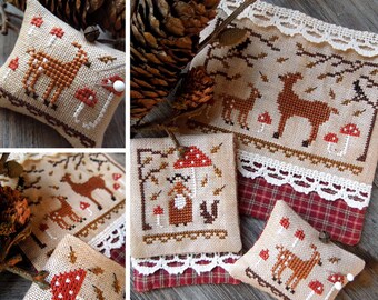 Autumn in Woodland - PDF Digital Cross Stitch Pattern