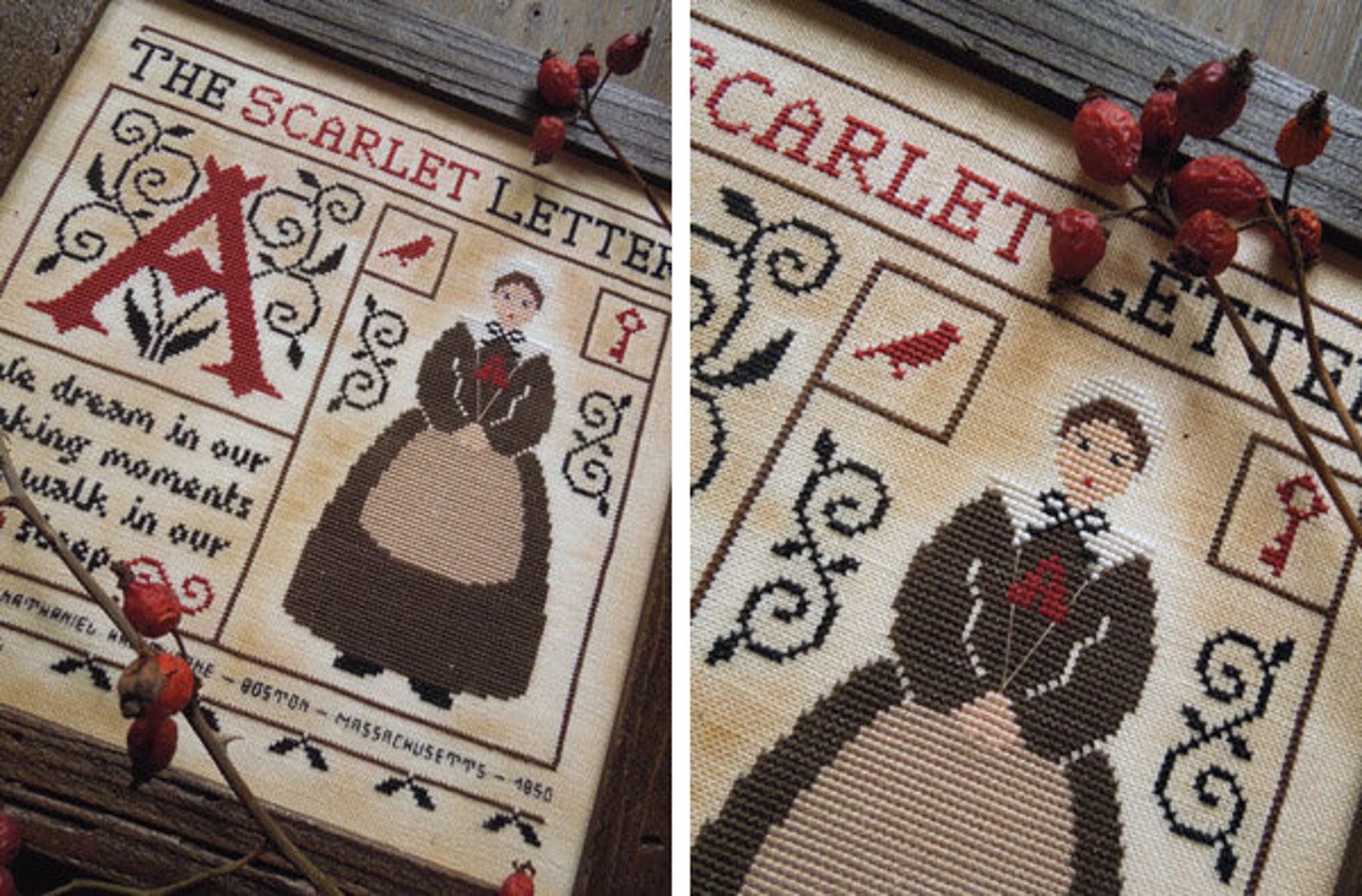 The Scarlet Letter - PDF DIGITAL Cross Stitch Pattern - Etsy