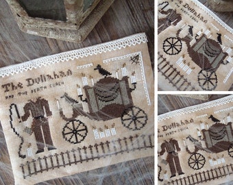 The Dullahan and the Death Coach - Legends for Halloween Series - PDF Digital Cross Stitch Pattern