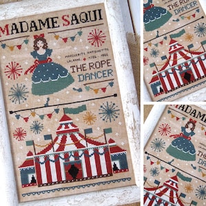 The Circus of Madame Saqui - The Rope Dancer - PDF DIGITAL Cross Stitch Pattern