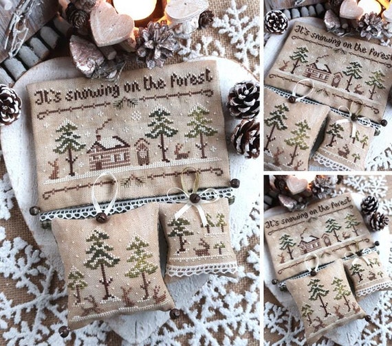 The Snowy Forest - PDF Digital Cross Stitch Pattern