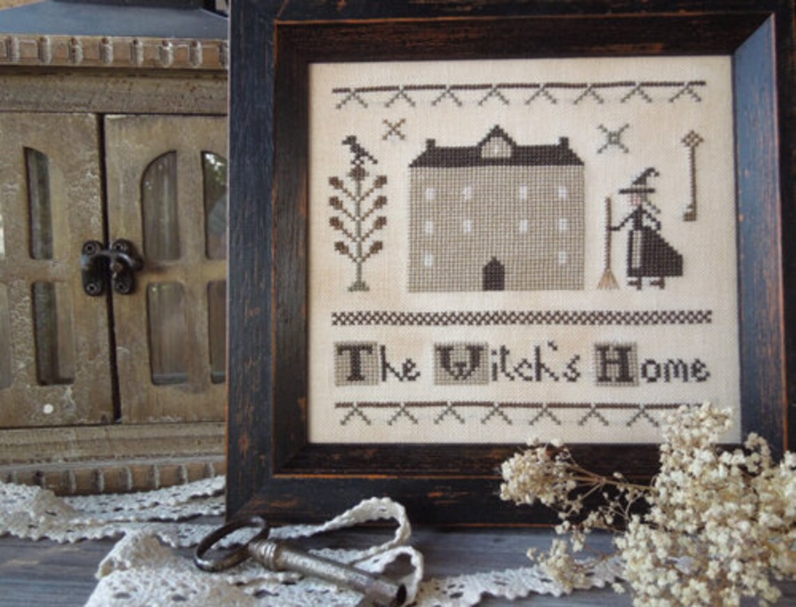 The Witch's Home - Little Primitives Series - PDF Digital Cross Stitch ...