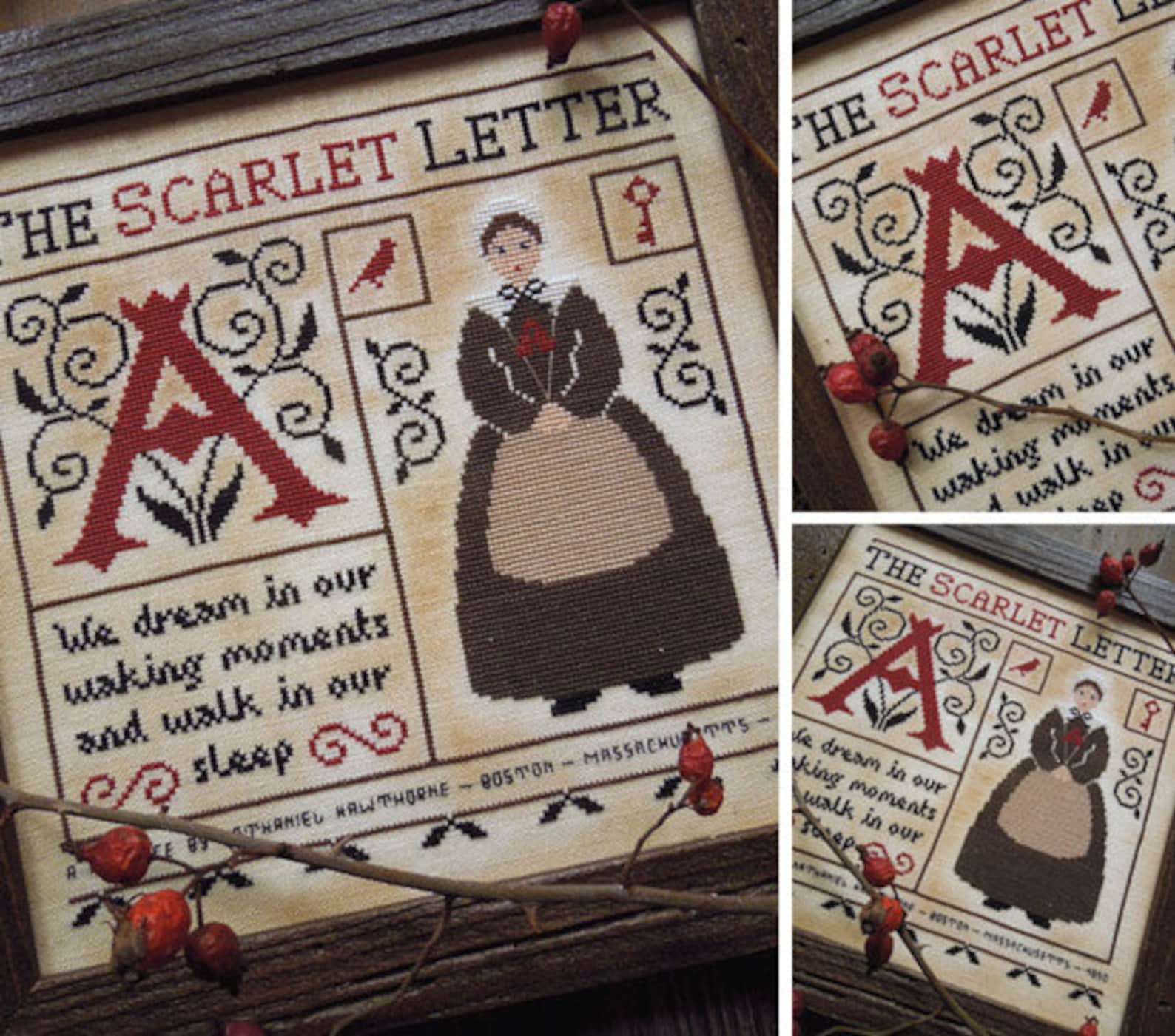 The Scarlet Letter - PDF DIGITAL Cross Stitch Pattern - Etsy
