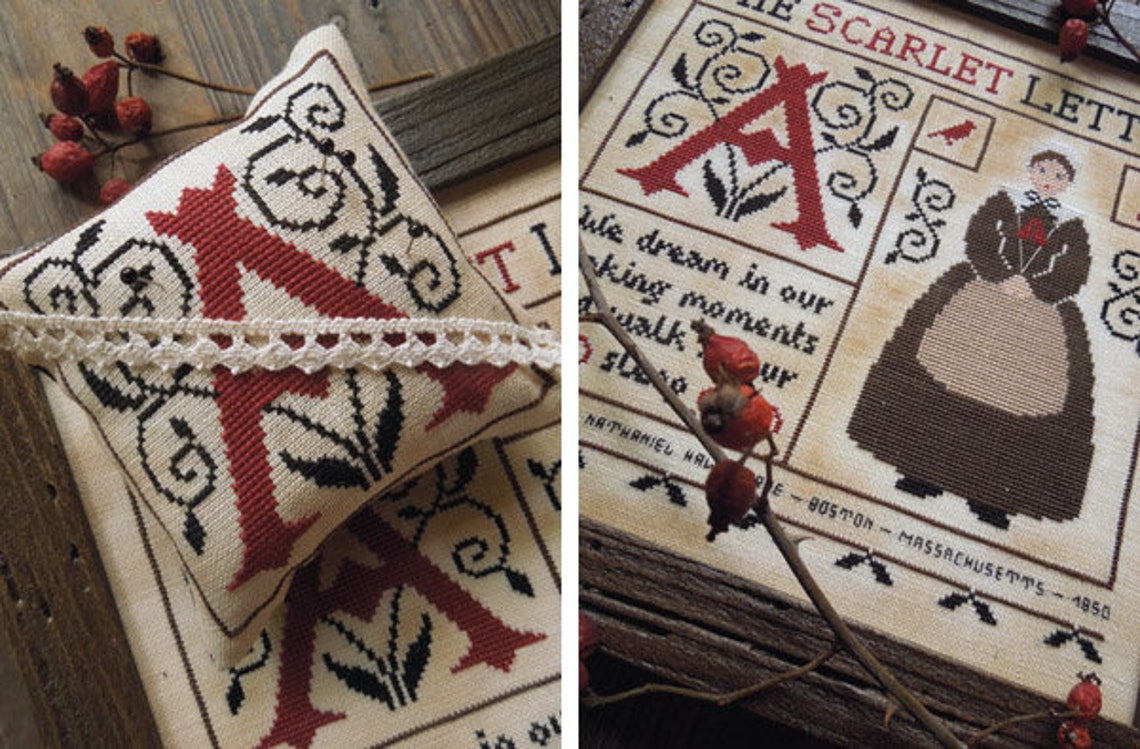 The Scarlet Letter - PDF DIGITAL Cross Stitch Pattern - Etsy