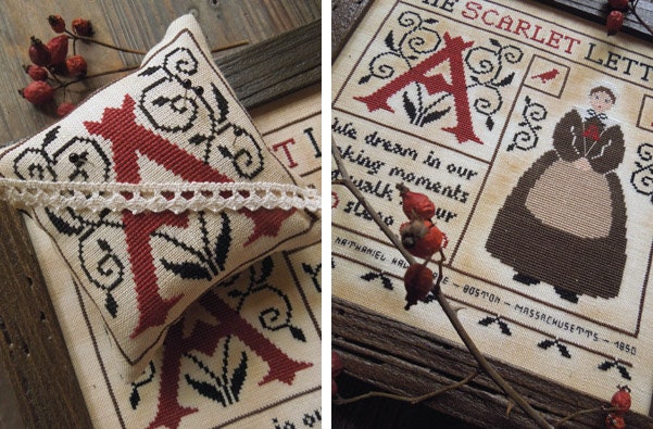 The Scarlet Letter - PDF DIGITAL Cross Stitch Pattern - Etsy