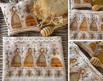 Melissae, Pszczelarze - Wzór do haftu krzyżykowego w formacie PDF