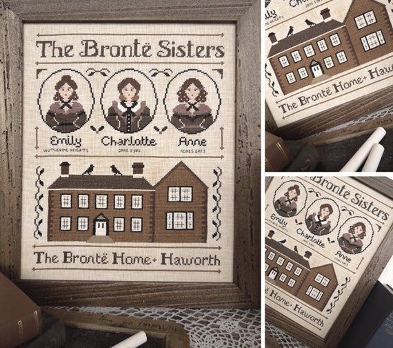 The Brontë Sisters Literary Women Series Pdf Digital Cross Stitch Pattern - 