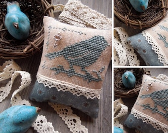 Little Bluebird - PDF Digital Cross Stitch Pattern - Fairytale Series