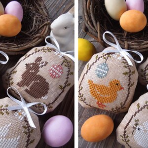 Easter Animals - PDF DIGITAL Cross Stitch Pattern - Etsy