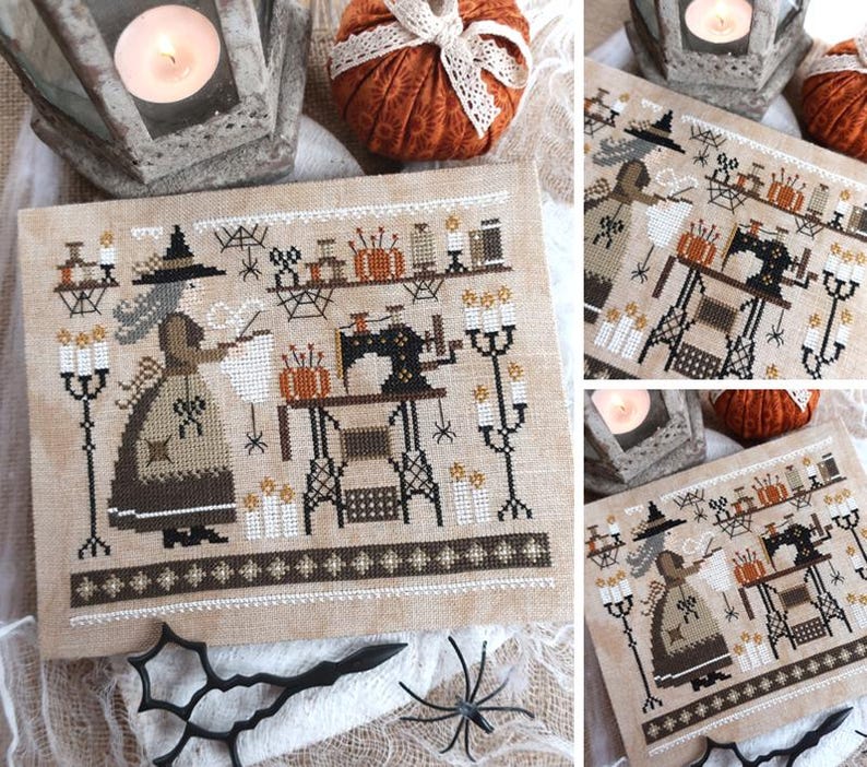Witch Stitcher - PDF DIGITAL Cross Stitch Pattern image 1