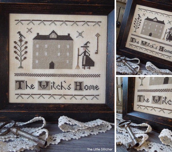 The Witch's Home - Little Primitives Series - PDF Digital Cross Stitch ...