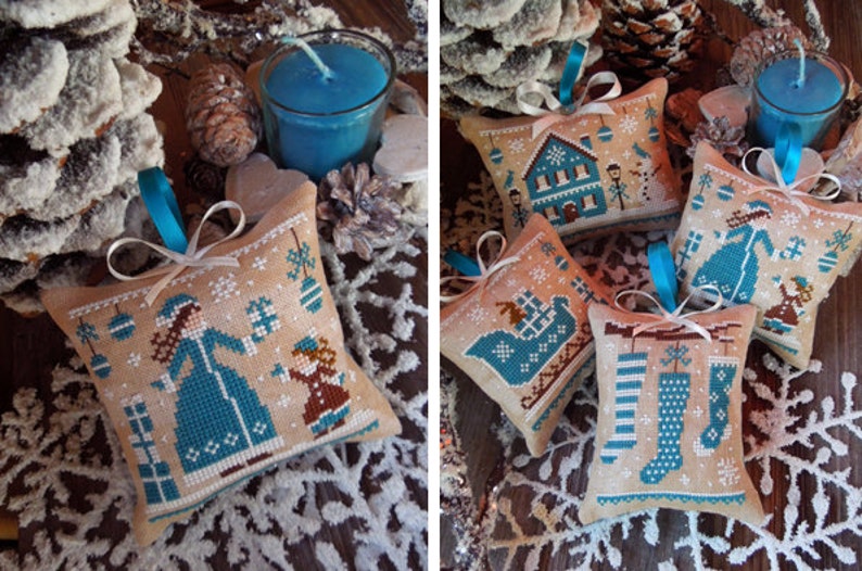 Blue Christmas The Colors Of Christmas PDF DIGITAL Cross Etsy