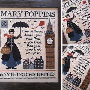 Mary Poppins - PDF DIGITAL Cross Stitch Pattern