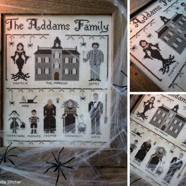 The Addams Family - PDF Digital Cross Stitch Pattern