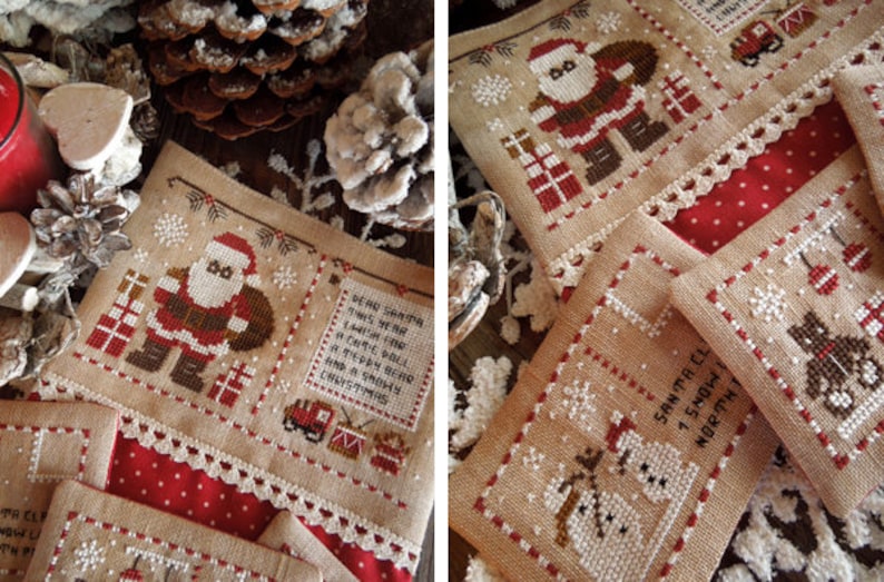 Letters for Santa PDF DIGITAL Cross Stitch Pattern | Etsy
