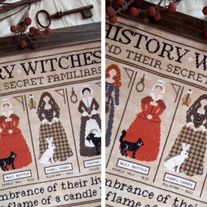 History Witches PDF DIGITAL Cross Stitch Pattern image 2