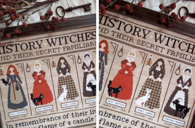 History Witches PDF DIGITAL Cross Stitch Pattern image 2