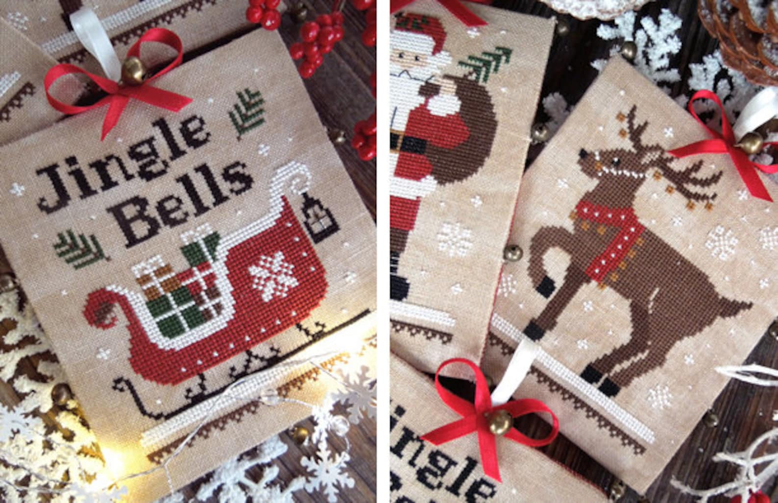 Jingle Bells PDF DIGITAL Cross Stitch Pattern Etsy