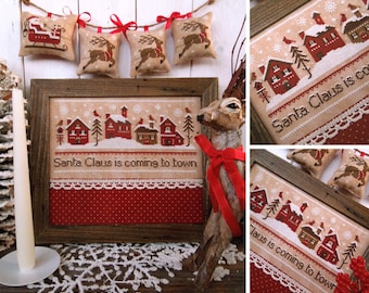Santa Claus is Coming to Town - PDF DIGITAL Cross Stitch Pattern