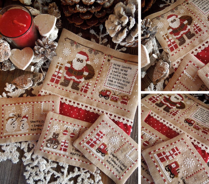 Letters for Santa PDF DIGITAL Cross Stitch Pattern | Etsy