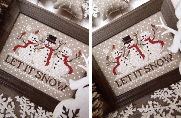 Let It Snow - PDF DIGITAL Cross Stitch Pattern - Etsy