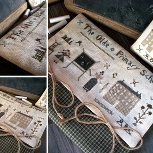 The Old Primary School - Little Primitives Series - PDF Digital Cross Stitch Pattern