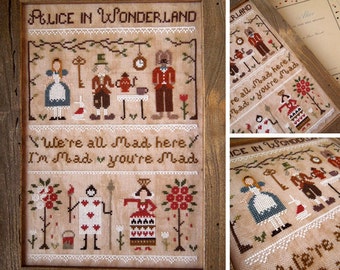 Alice in Wonderland - PDF Digital Cross Stitch Pattern