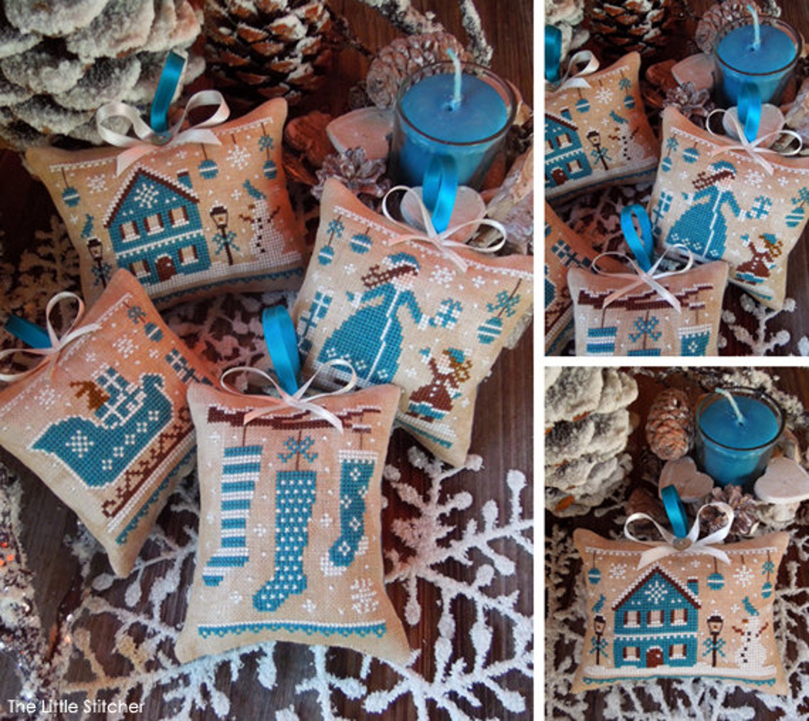 Blue Christmas The Colors Of Christmas PDF DIGITAL Cross Etsy