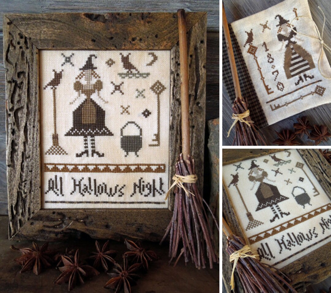 All Hallows Night - Little Primitives Series - PDF Digital Cross Stitch ...