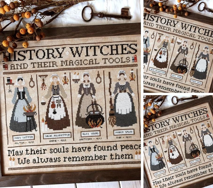 History Witches II - PDF Digital Cross Stitch Pattern