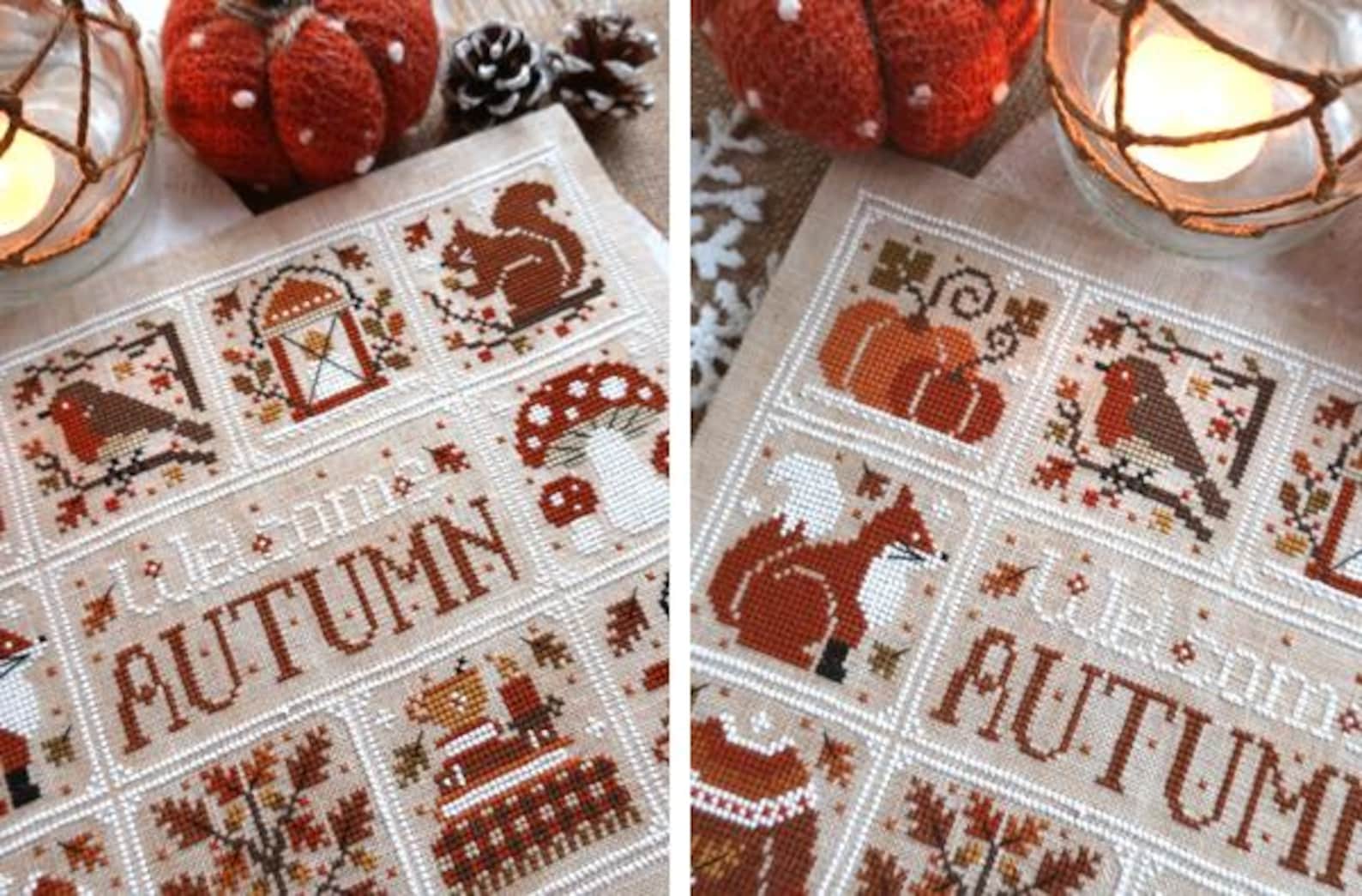 Welcome Autumn - PDF DIGITAL Cross Stitch Pattern - Etsy