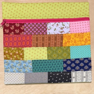 Quilted Patchwork Project Bag