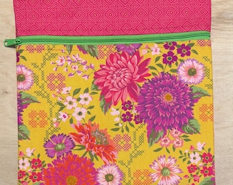 Floral Project Bag for Cross Stitch Needlework