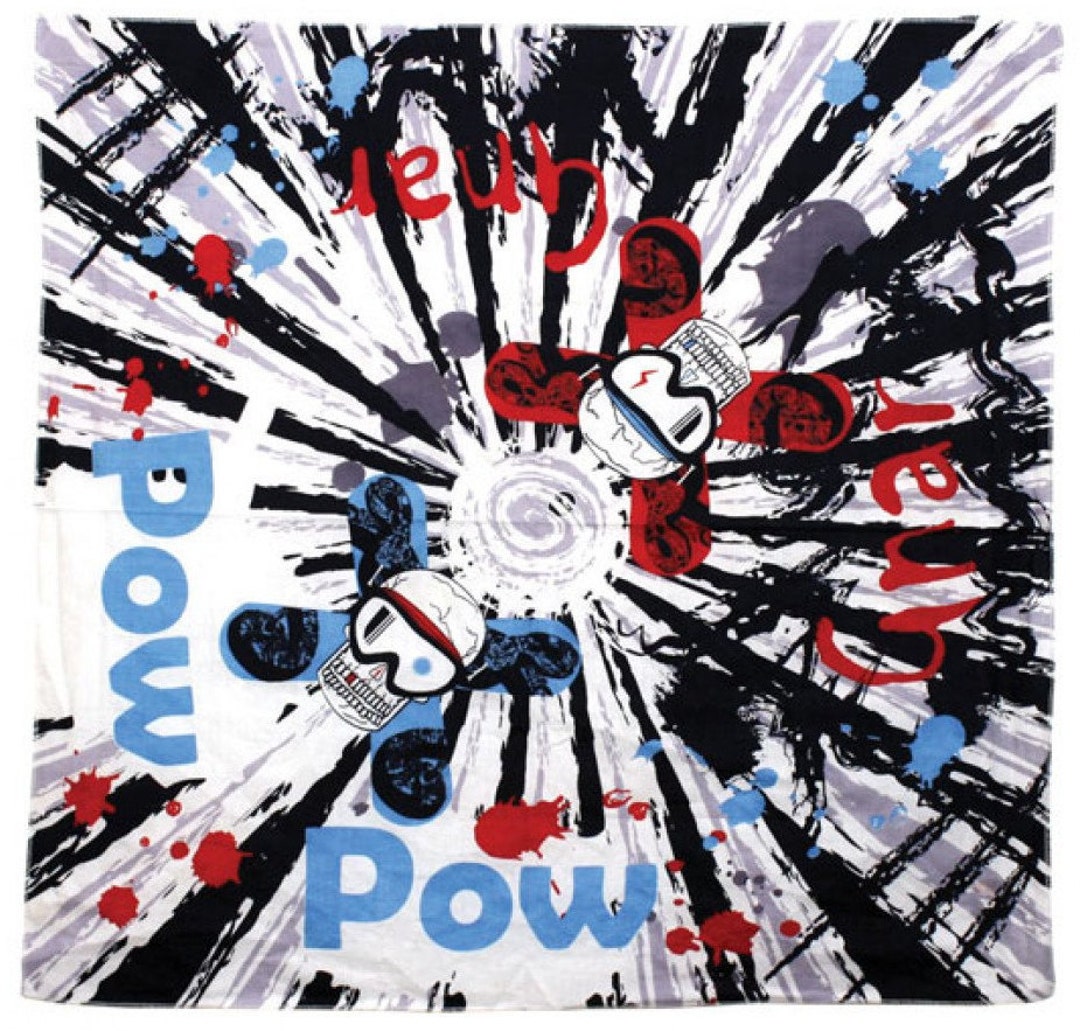 Gnar Gnar Pow Pow Snowboard Ski Bandana Head Wrap Handkerchief Biker Skier Skiing Hair Tie Doo