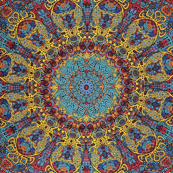 Psychedelic Tree Mandala Tapestry main image 1