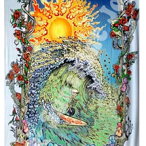 Grateful Dead-LET THERE BE SONGS-HEADY ART-MIKE DUBOIS-30 X 45 or 53X85 TAPESTRY 
