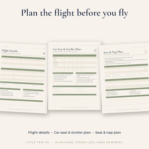 Lista de verificación para viajar en avión con un bebé, lista imprimible para viajes en avión con niños pequeños, PDF rellenable, lista para empacar la bolsa de pañales imagen 4