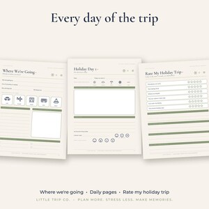 Christmas Kids Travel Journal, Printable Holiday Trip Diary, Fillable Winter Vacation Activity Book image 5