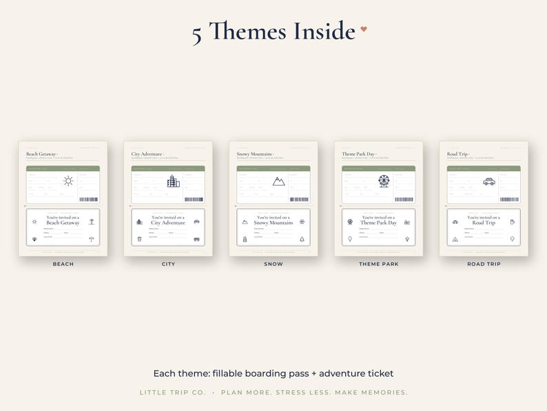 Surprise Trip Reveal Kit, Editable Boarding Pass, Kids Vacation Scavenger Hunt Clues, Christmas Gift image 2