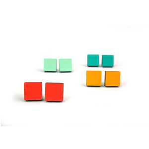 Geometric Square Earrings image 4