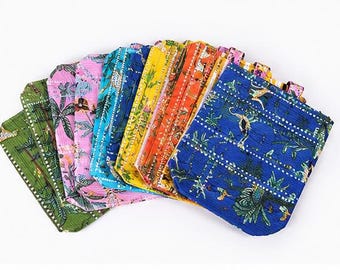 Handmade Block Print Quilted Cotton Tote Bag, Assorted Floral Boho Shopping Bag, Large Shoulder Tote, Travel & Everyday Bag