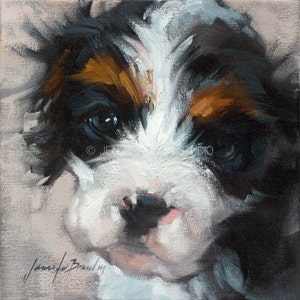 King Charles Spaniel Puppy Giclée Fine Art Print