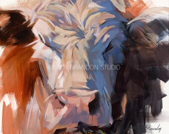 Cow Art 2 - Cow Giclée Fine Art Print